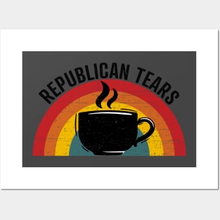 Republican Tears Sunset Retro  Gift Posters and Art